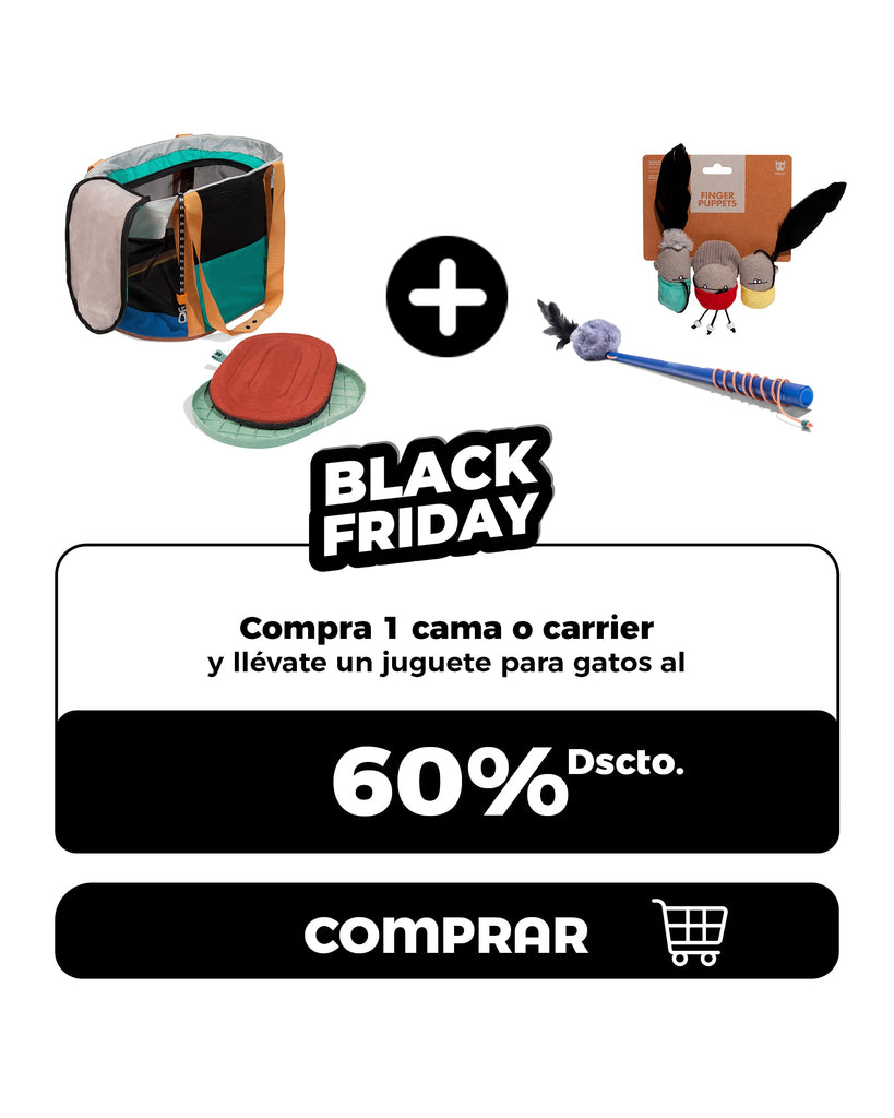 Compra 1 cama o 1 Carrier y llévate 1 juguete al 60% descuento