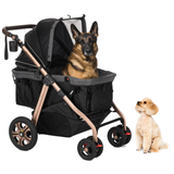 Coche para Mascotas hpztm pet rover titan hd premium super-size stroller suv for small/medium/large/x-large dogs, cats and pets (Black)