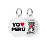 Placa de identificación Smart ID con diseño Yo amo Perú