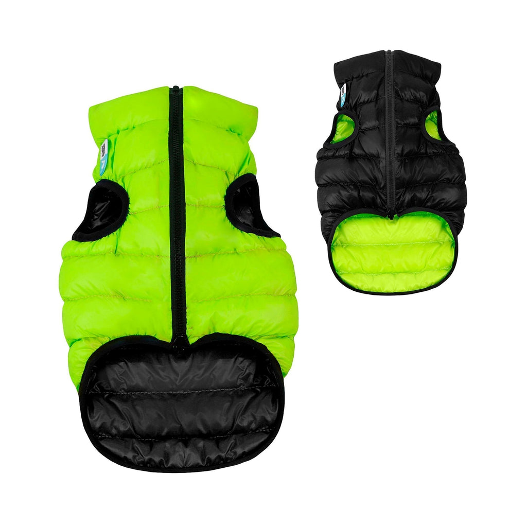 Airy Vest Casaca Reversible Verde / Negro - Pet Fashion