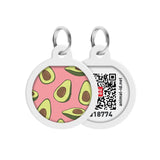 Waudog Placa de identificación Smart ID con diseño Avocado 2