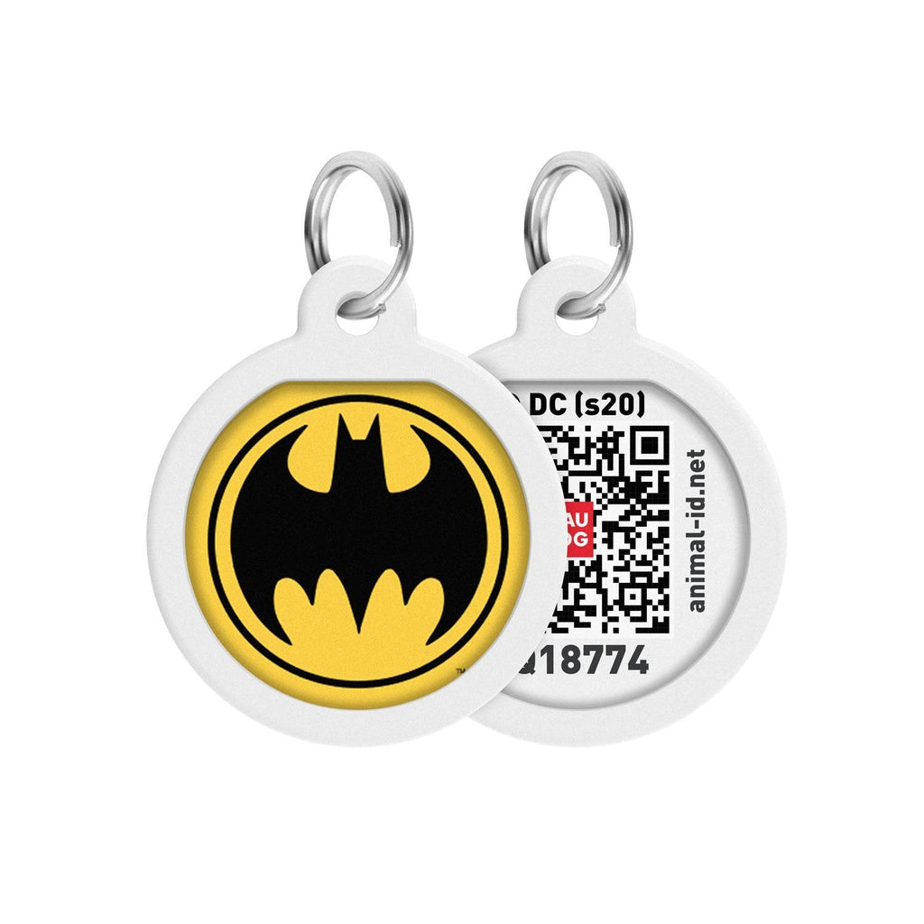 Batman Logo DC Comics Placa de identificación Smart ID – App ¡GRATIS! - Pet Brands