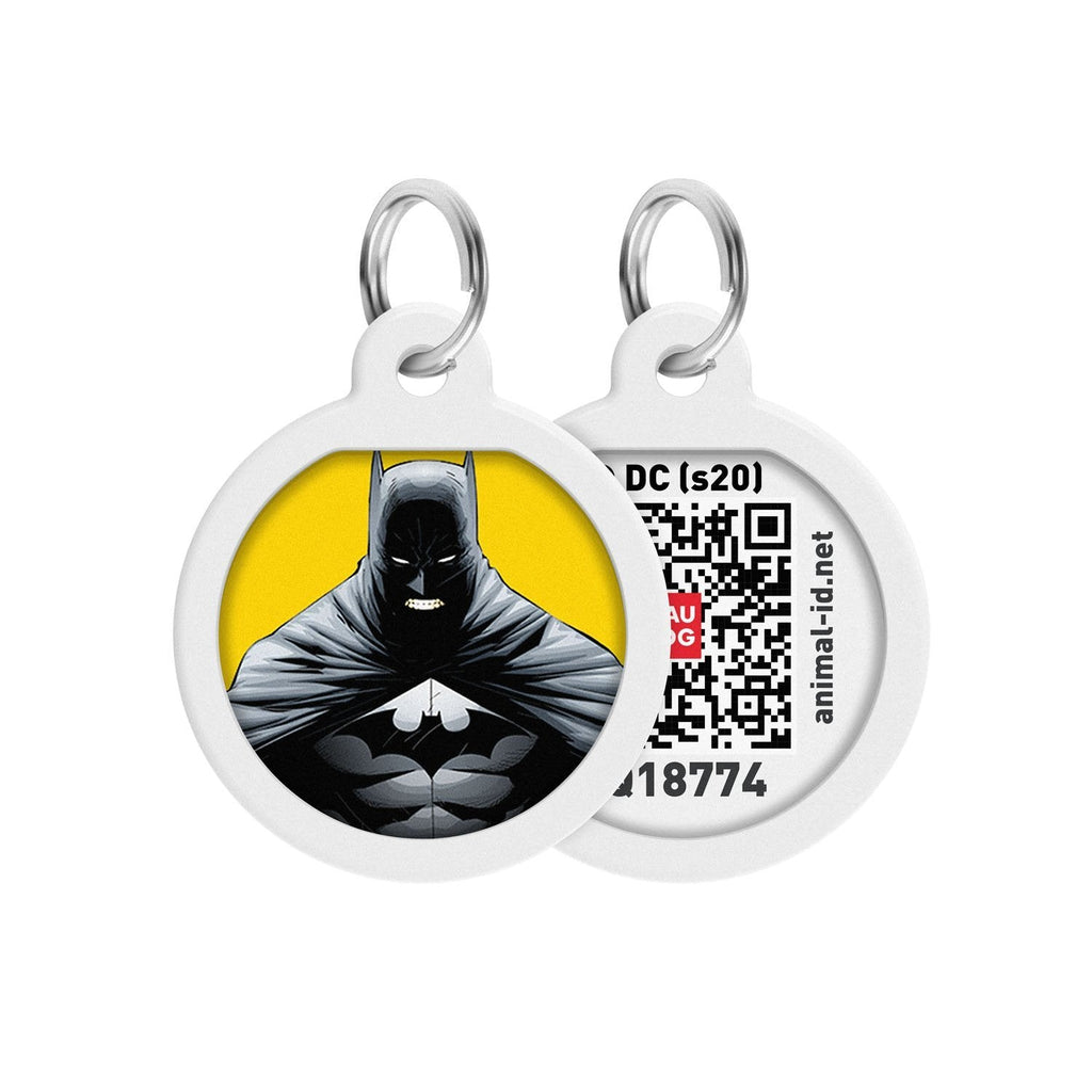 Batman Yellow DC Comics Placa de identificación Smart ID – App ¡GRATIS! - Pet Brands