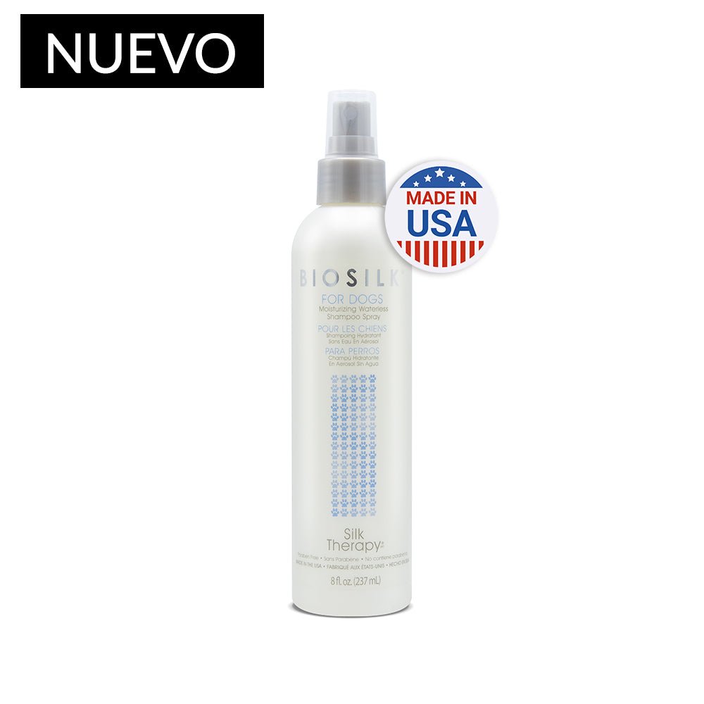 Biosilk Shampoo en Spray Sin Agua Hidratante Para Perros - Silk Therapy Mosturizing Waterless Spray 237 ml. - Pet Fashion