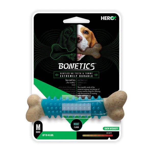 Bonetics Medium Dental Bone Mint Flavor juguete para perro - Pet Brands