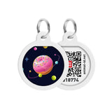 Waudog Placa de identificación Smart ID con diseño Donuts Universe