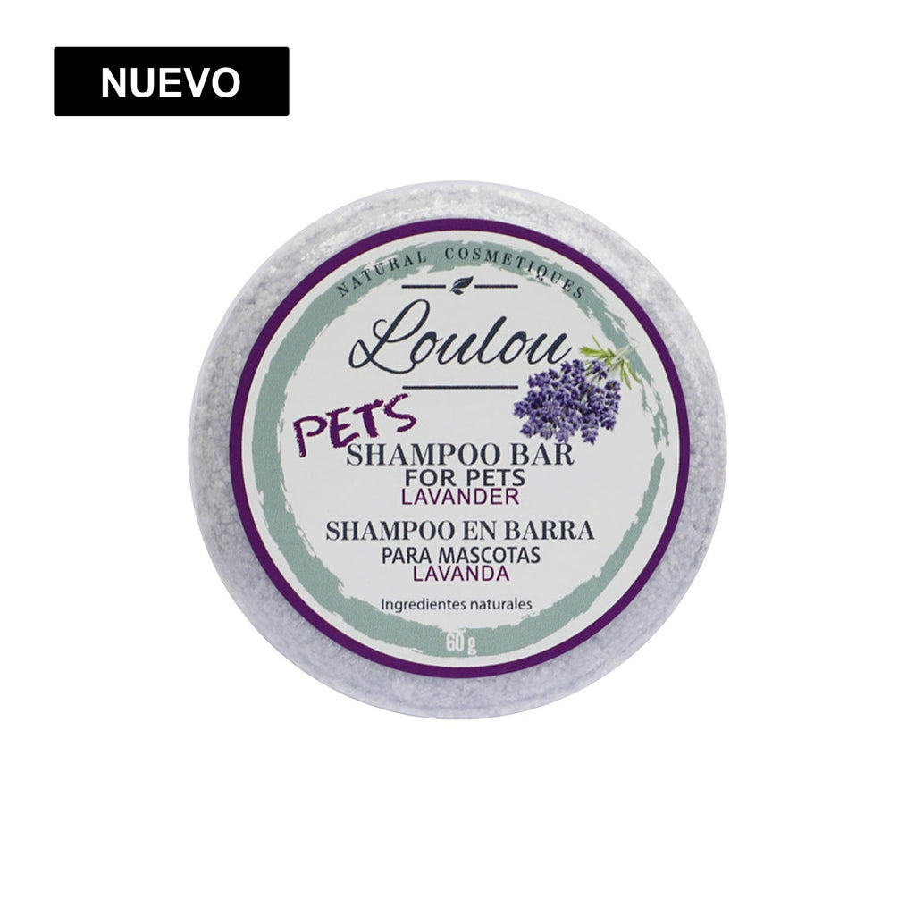 LOULOU PETS shampoo en barra para mascotas LAVANDA 60gr - Pet Fashion
