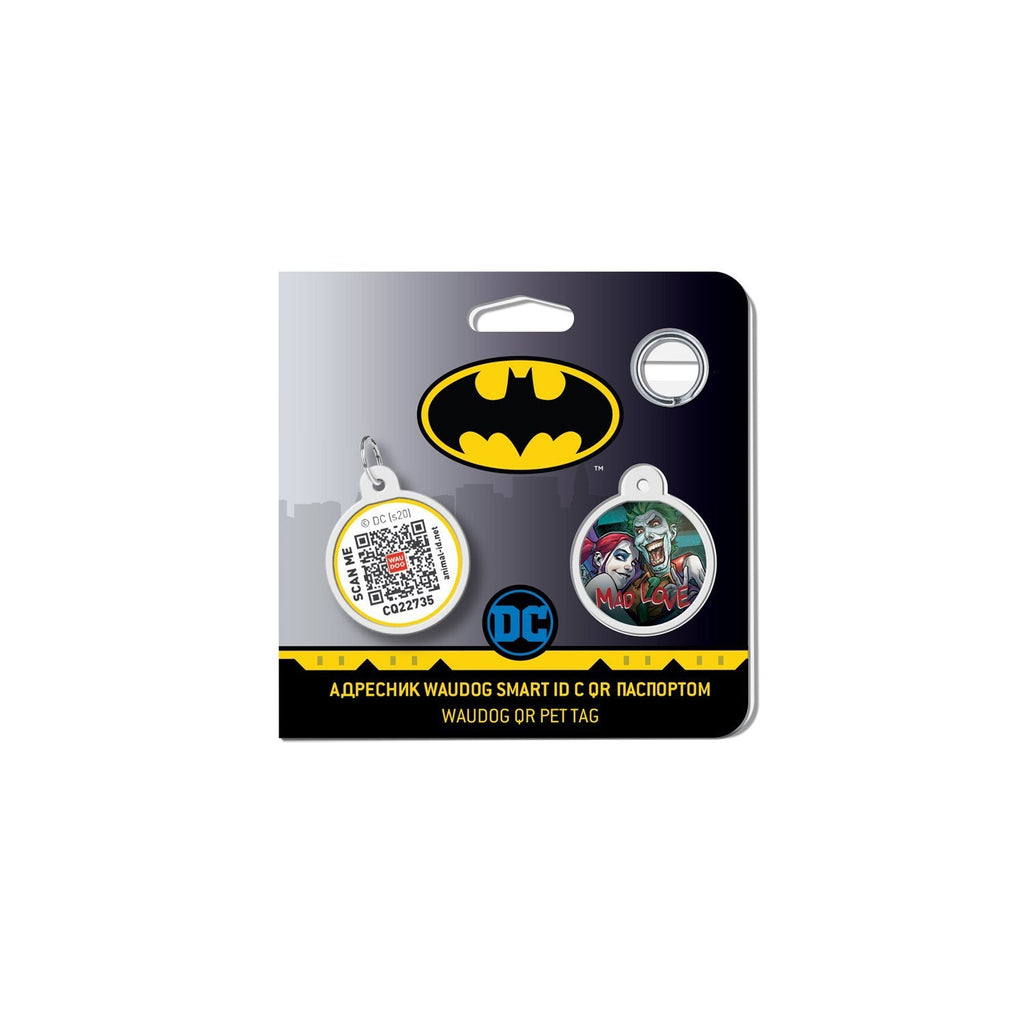 Mad Love DC Comics Placa de identificación Smart ID – App ¡GRATIS! - Pet Brands