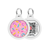 Waudog Placa de identificación Smart ID con diseño Marshmallow