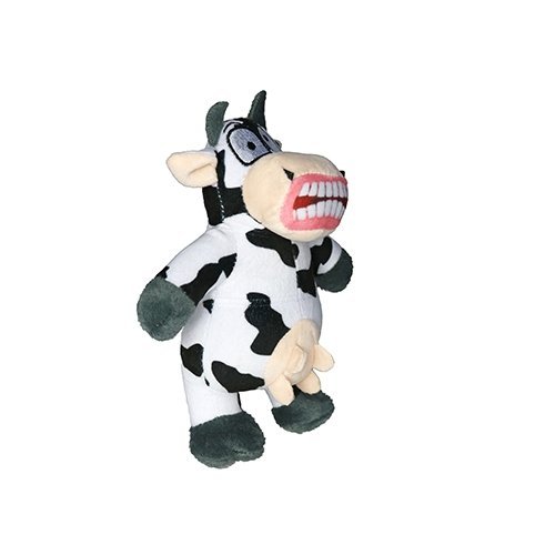 Mighty Jr Angry Animals Cow juguete ultra resistente para perro - Pet Fashion