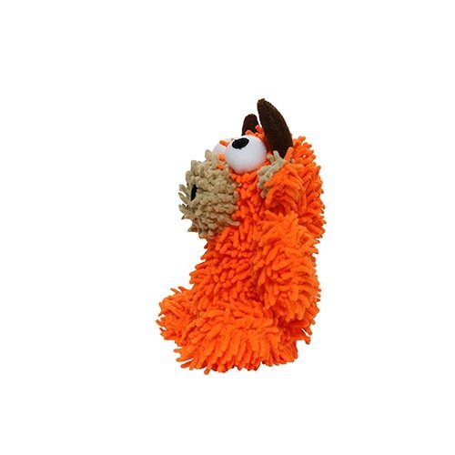 Mighty Jr Microfiber Ball Bull Orange juguete ultra resistente para perro - Pet Fashion