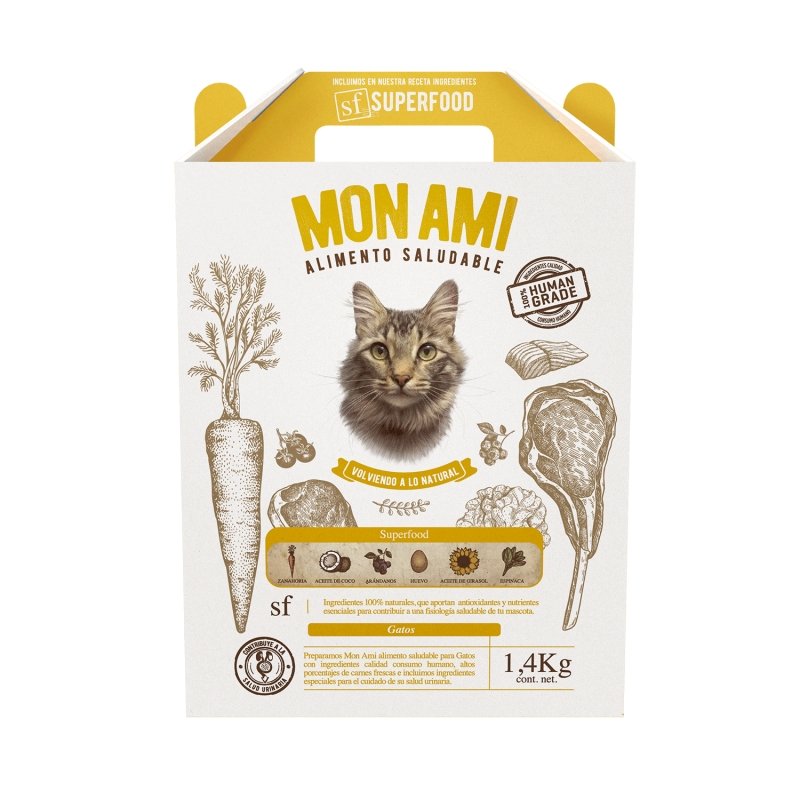 Mon Ami alimento saludable superfood gato 1.4 kg. - Pet Fashion
