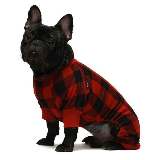 Pijama Buffalo Plaid con cuadros rojos y negros - Pet Fashion