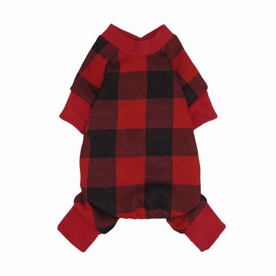 Pijama Buffalo Plaid con cuadros rojos y negros - Pet Fashion