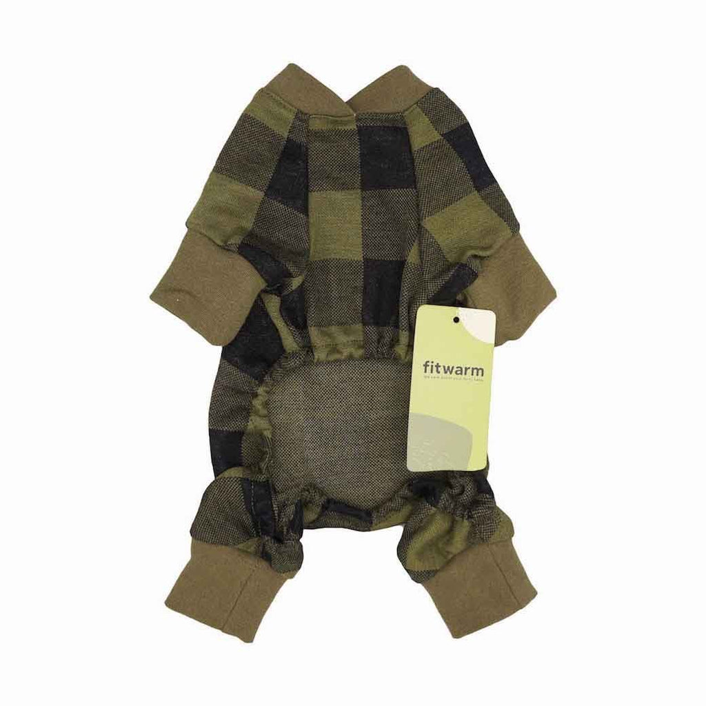 Pijama Buffalo Plaid Negro / Verde - Pet Fashion