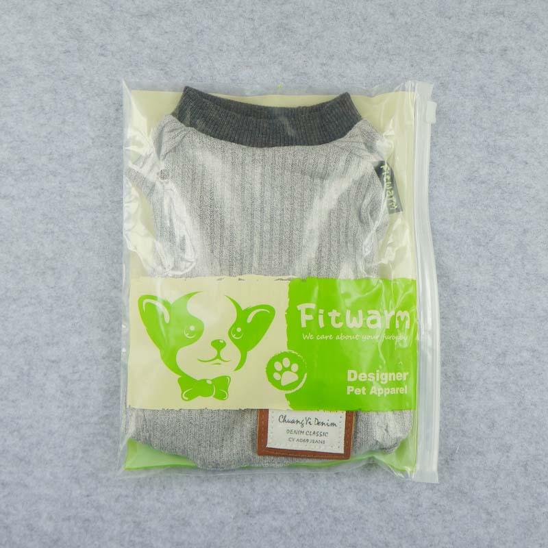 PIJAMA DE PUNTO LIVIANO GRIS - Pet Fashion