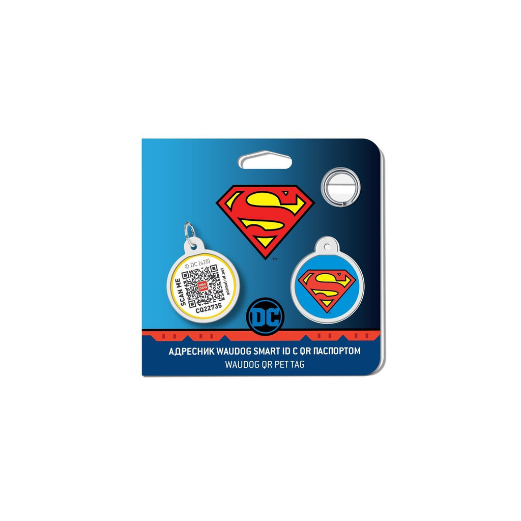 Super hero DC Comics Placa de identificación Smart ID – App ¡GRATIS! - Pet Brands