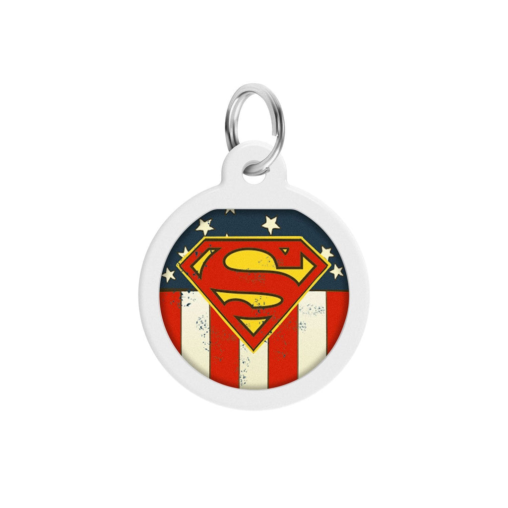 Superman America DC Comics Placa de identificación Smart ID – App ¡GRATIS! - Pet Brands
