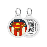 Waudog Placa de identificación Smart ID Superman américa DC Comics