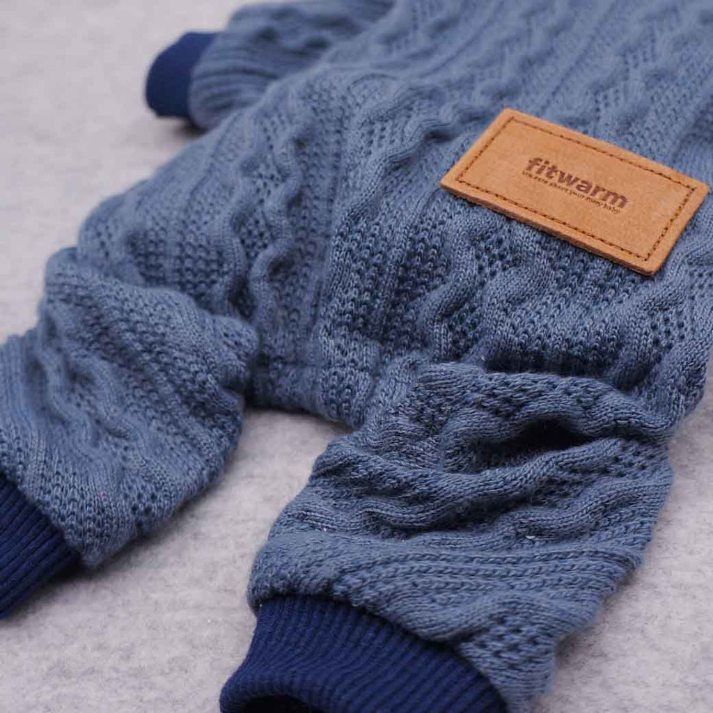 Sweater Cuello Tortuga Azul - Pet Fashion