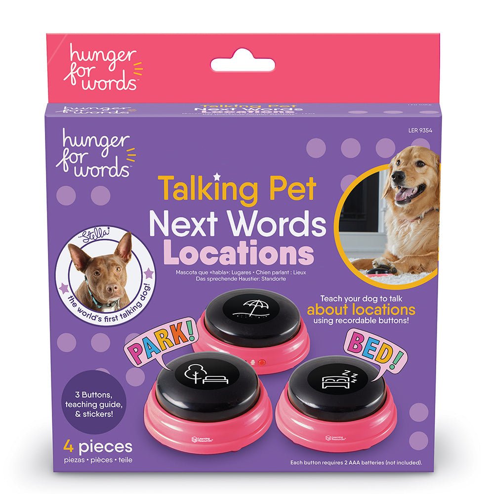 Talking Pet Next Words Locations juguete de entrenamiento para perro - Pet Fashion