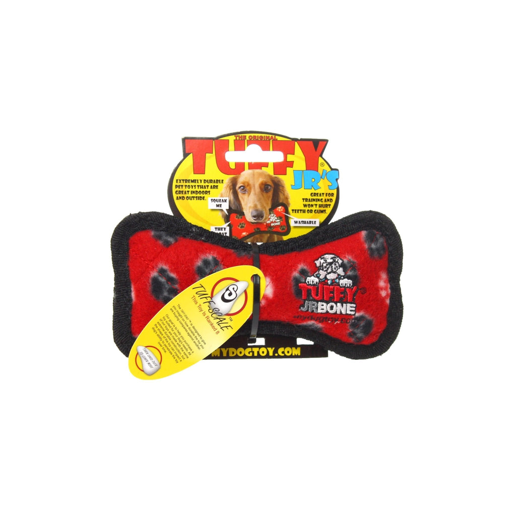 Tuffy Jr Bone Red Paw juguete ultra resistente para perro - Pet Fashion