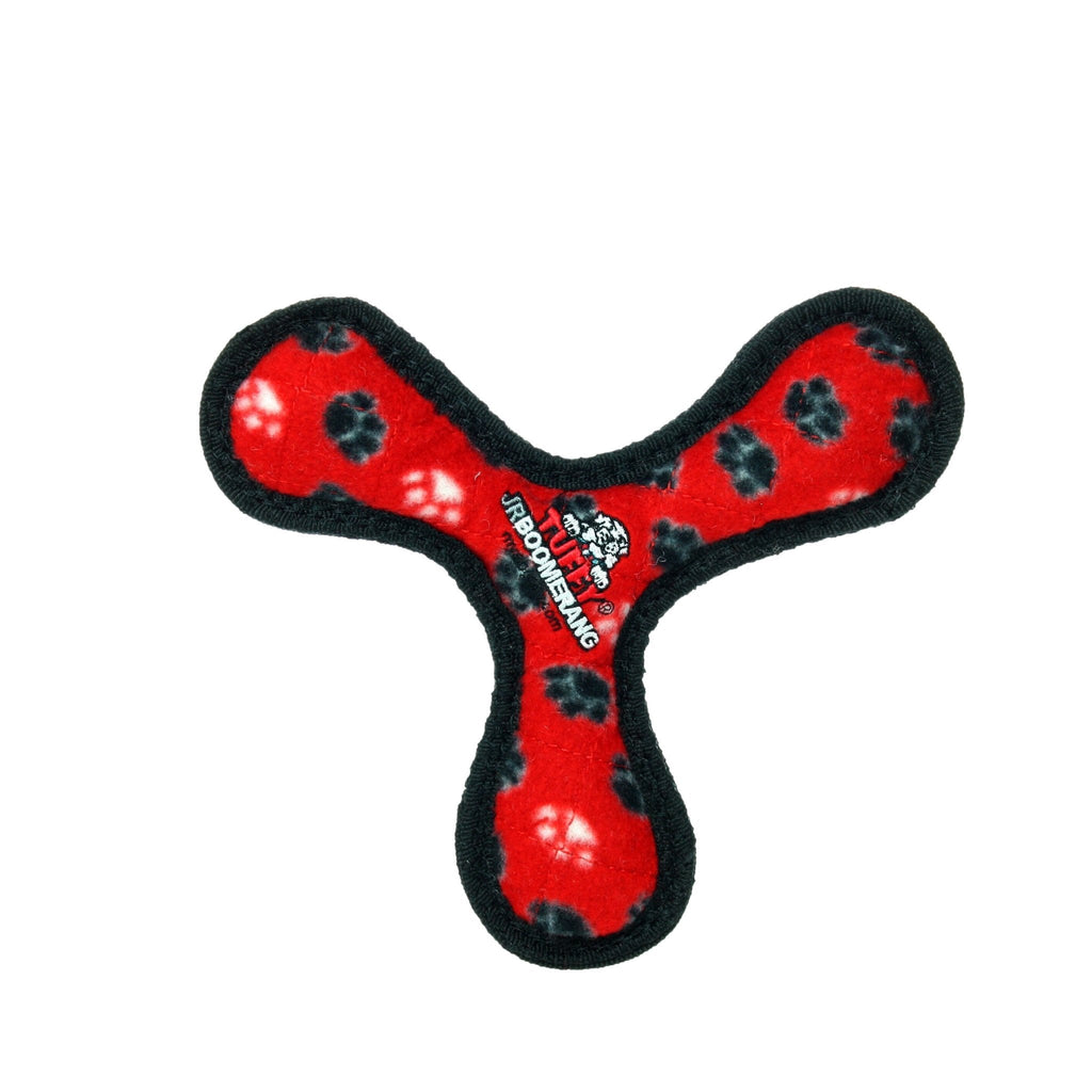 Tuffy Jr Boomerang Red Paw juguete ultra resistente para perro - Pet Fashion