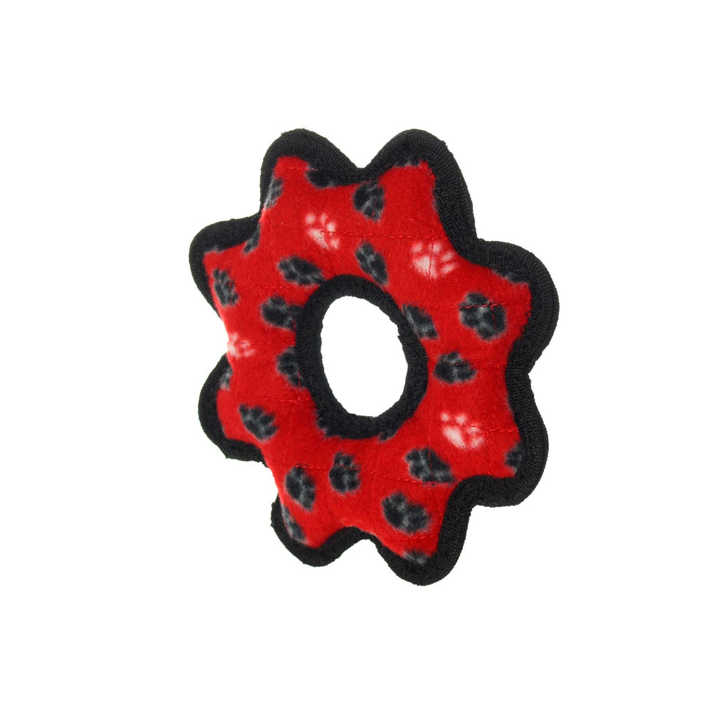Tuffy Jr Gear Ring Red Paw juguete ultra resistente para perro - Pet Fashion
