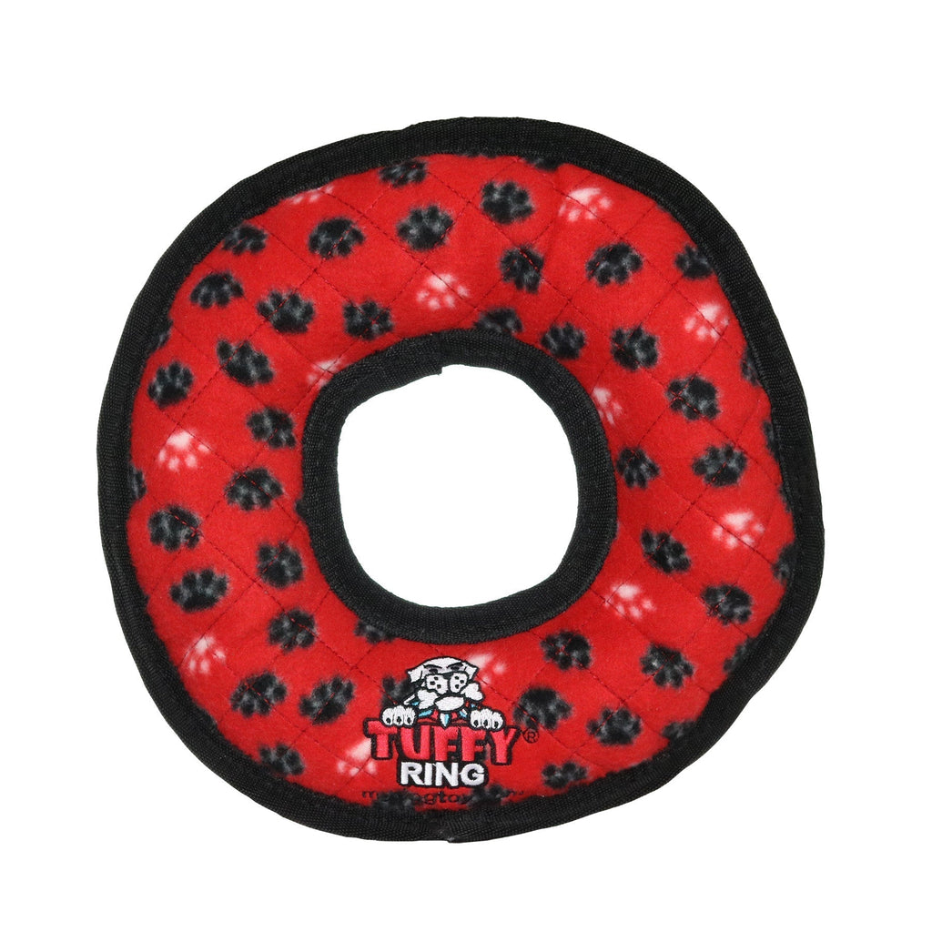 Tuffy Ultimate Ring Red Paw juguete ultra resistente para perro - Pet Fashion