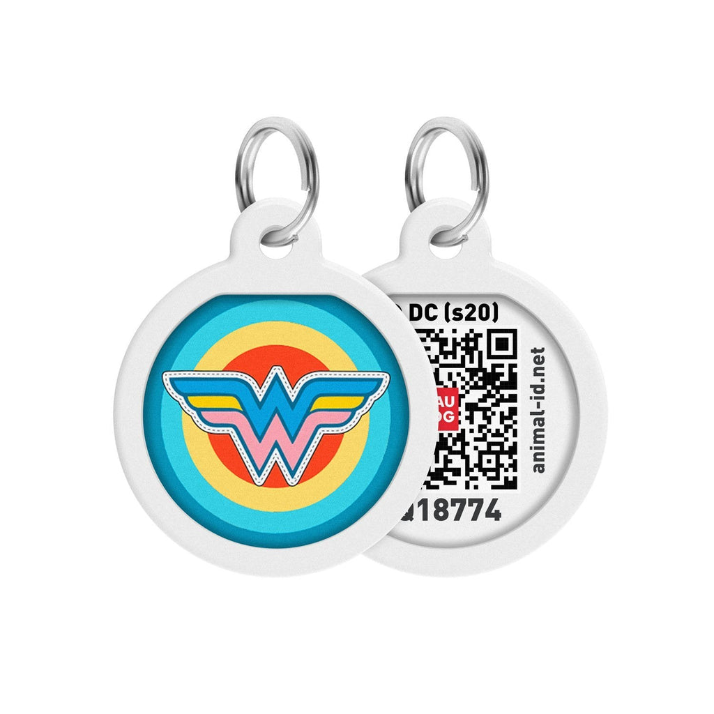 Wonder Woman 1 DC Comics Placa de identificación Smart ID – App ¡GRATIS! - Pet Brands