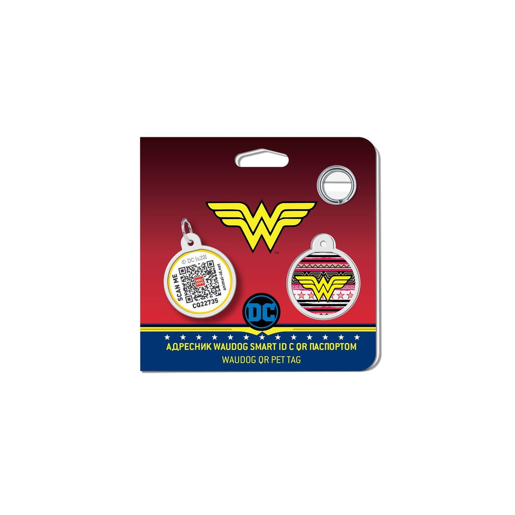 Wonder Woman 4 DC Comics Placa de identificación Smart ID – App ¡GRATIS! - Pet Brands